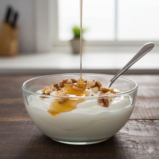 Yogurt greco con miele e noci