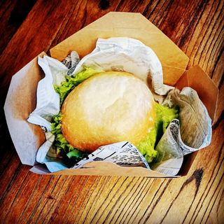 hamburguesa completa con bacon