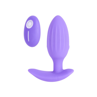 Socket Purple Vibrating Plug With Remote Control (9019)
