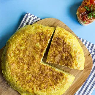 Tortilla De Patatas Con 4 Quesos