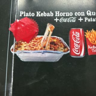 Plato Kebab horno con queso