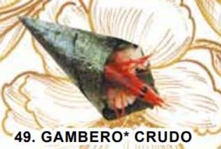 49  Temaki gambero crudo