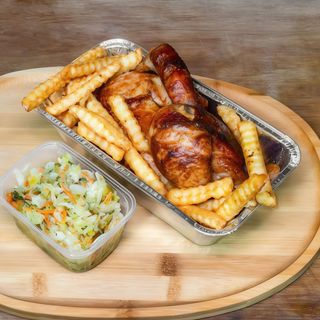 Zestaw 1  Pół kurczaka Frytki Surówka