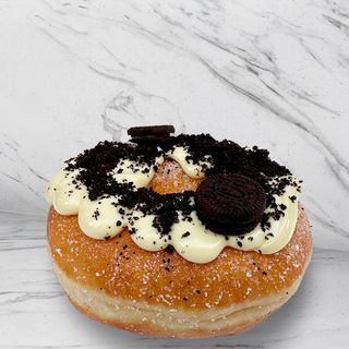 Donut chocolate blanco y oreo
