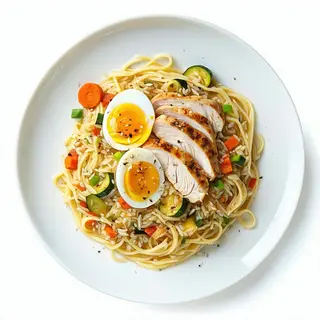 N.221 Spaghetti di riso con pollo