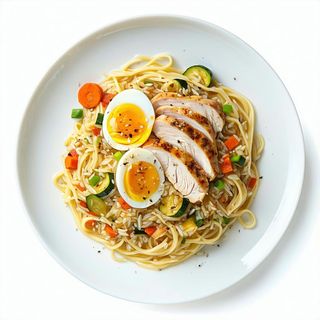 N.221 Spaghetti di riso con pollo