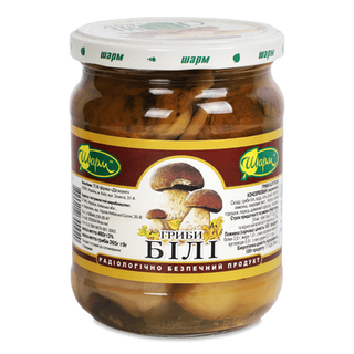 Гриби «Шарм» білі мариновані (480г)