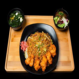 D10-Karaage Yakisoba