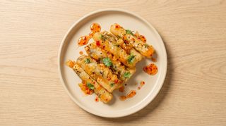 Tempura de Vinete in sos dulce picant