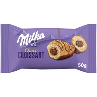 Milka Cocoa Croissant Coated With Chocolate 50 Gr