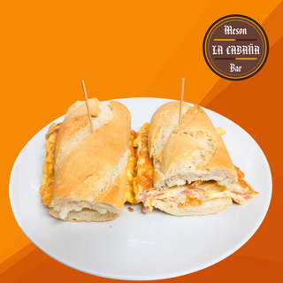 Bocadillo francesa de jamón y queso