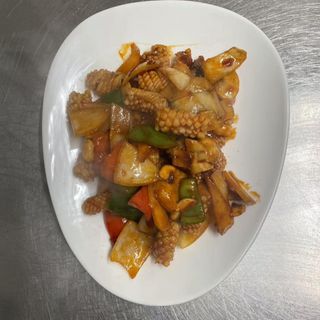 E12. Calamari alla kon pao