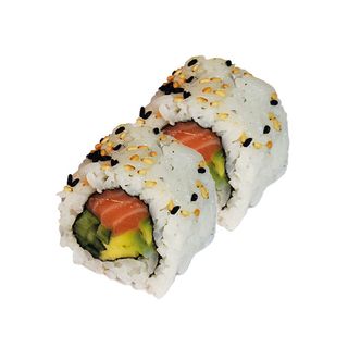 Uramaki salmone, avocado e cetriolo