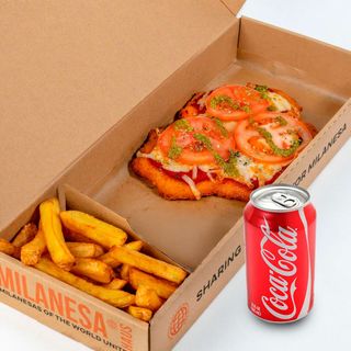 Combo Coca Cola Milanesa de Pollo Napolitana