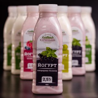 Йогурт, смородина-базилік, 500 мл