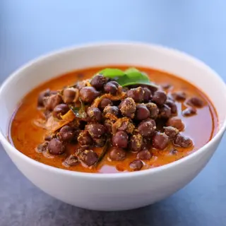 Plain Green Grams or Beans with Rice or Chapati