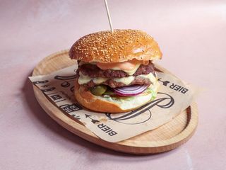 Double decker double burger