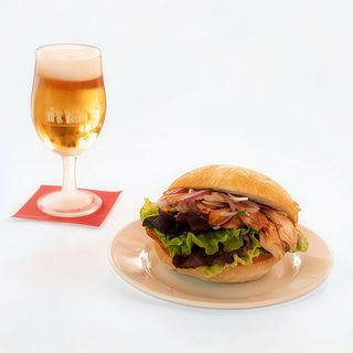 Hamburguesa Gyros +  Bebida