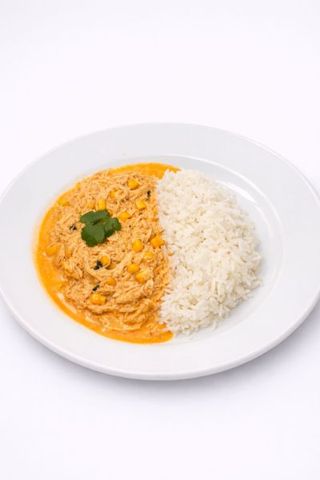 Menu Strogonoff de Frango com Arroz