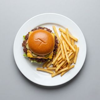 chips+burger+Juice