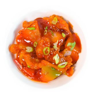 128. Pollo agrodolce