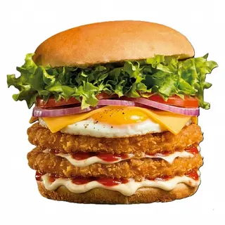 Hamburguesa doble de pollo