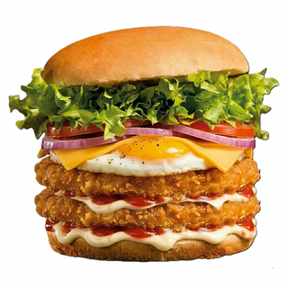 Hamburguesa doble de pollo