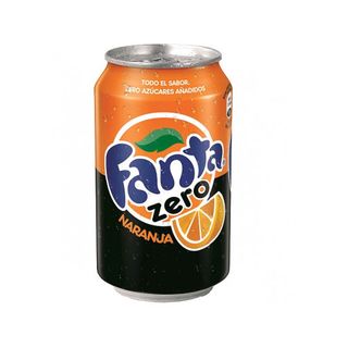 Fanta Zero Naranja Lata 