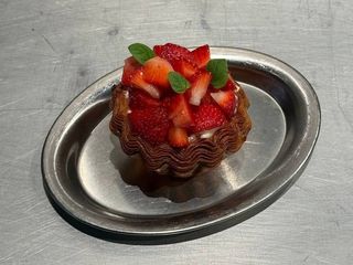 Flan z truskawkami (220g)