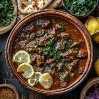 BRAISED EMBUZI AND MUSHROOM STEW