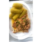 Boiled Plantain and Egg Sauce