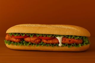 Tikka baguette Menu