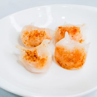 8a Ravioli di gamberi alla piastra