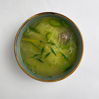 Суп лапша с фрикадельками