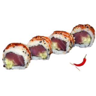65. Uramaki De Atún Spicy Con Pepino (4 Uds.)