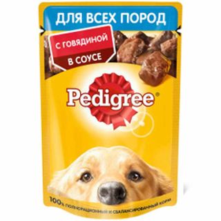 Корм для собак Pedigree Педигри для взрослых собак говядина пауч 85г  4660085510205