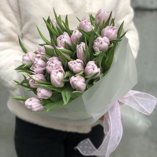 Букет 21 тюльпанів Дабл Прайс