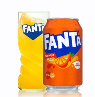Fanta Naranja lata 330ml.