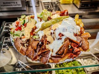 Kebab XL na talerzu