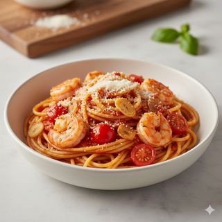 Espagueti Con Gambas