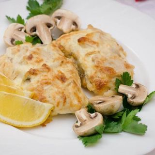 Філе Тілапії запечена з грибним жульєном