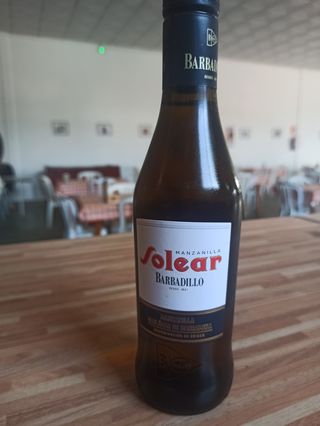 Media botella manzanilla solear