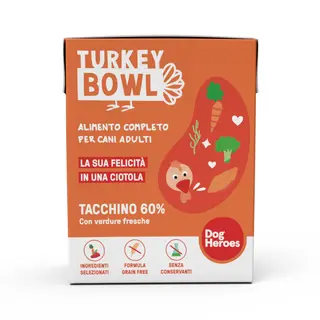 Dog Heroes Turkey Bowl Dispensa 390g
