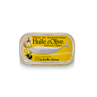 La belle-iloise - Maquereaux Huile d'olive Citron et 5 Baies