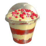 Bolo Red Velvet com creme de Baunilha