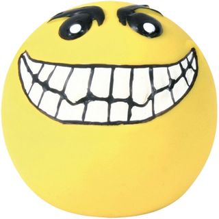 TRIXIE Igračka za pse Lopta Smileys, latex Žuti 6cm (KOD HDT35266)
