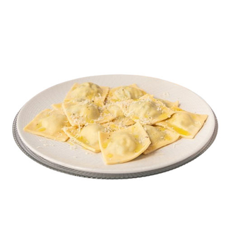 Ravioli (de carne) salsa gorgonzola