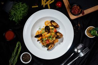 Spaghetti cu fructe de mare