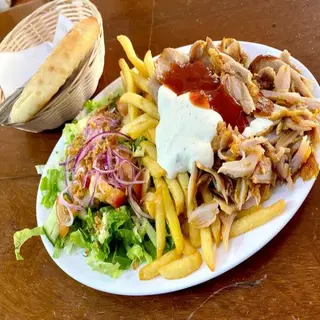 Plato Kebab Con Papas