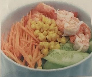 20  Insalata mista con gamberi